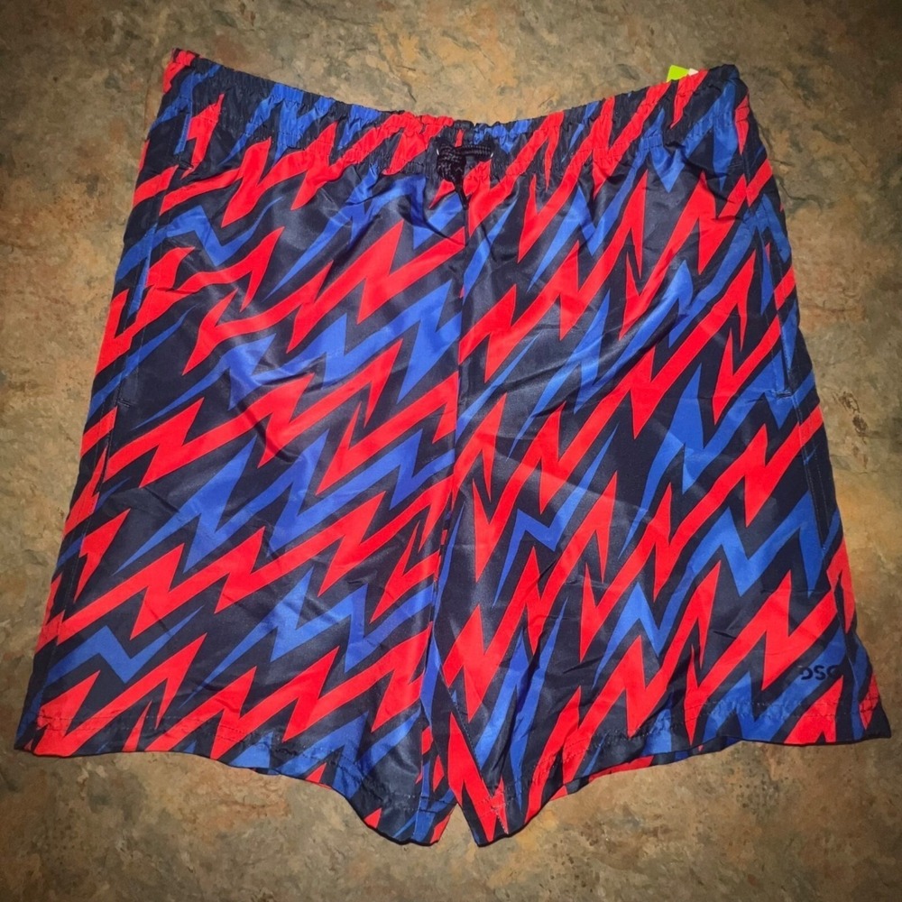 DSG Boys Woven Train Shorts, Size XL, Blue/Red‎ 19721